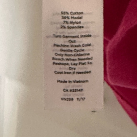 Talbots Raspberry Long Sleeve Top - Picture 4 of 4